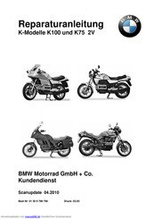 K100 BMW K 75 K 100 2-Ventil Reparaturanleitung/Reparaturbuch/Handbuch/K75 