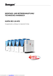 Swegon KAPPA REV LN-HFO Montageanleitung Und Bedienungsanleitung