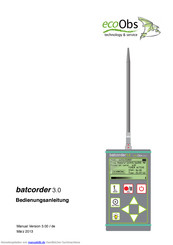 ecoobs batcorder 3.0 Bedienungsanleitung