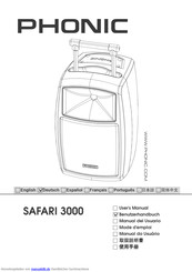 Phonic SAFARI 3000 Benutzerhandbuch