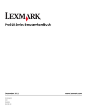Lexmark Pro910 Series Benutzerhandbuch