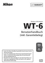 Nikon WT-6 Benutzerhandbuch