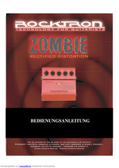 Rocktron Zombie Bedienungsanleitung