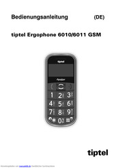 TIPTEL Ergophone 6011 GSM Bedienungsanleitung