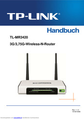 Tp-Link TL-MR3420 Handbuch