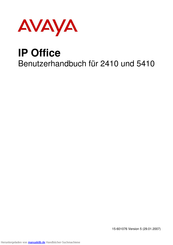 Avaya IP Office 2410 Benutzerhandbuch