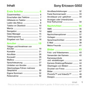 Sony Ericsson G502 Handbuch