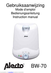 Alecto BW-70 Bedienungsanleitung