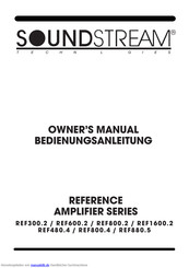 Soundstream REF800.2 Bedienungsanleitung
