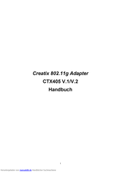 Creatix 802.11g Handbuch