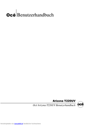 Oce Arizona T220UV Benutzerhandbuch