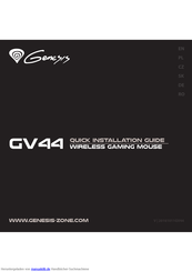 Genesis GV44 Installationsanleitung