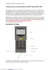 Opticon Handyscan 2000 Anleitung