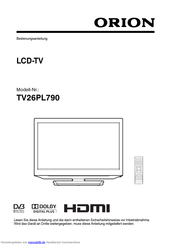 Orion TV26PL790 Bedienungsanleitung
