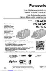 Panasonic HC-W580 Bedienungsanleitung
