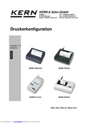 KERN YKS-01 Konfigurationshandbuch