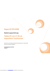 Rapax SE 070-0508 Bedienungsanleitung