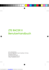 ZTE Racer II Benutzerhandbuch