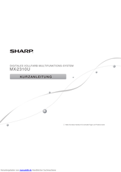 Sharp MX-2310U Kurzanleitung