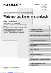 Sharp DX-C311 Handbuch