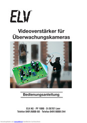 elv PF 1000 Bedienungsanleitung