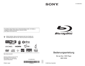 Sony BDP-S760 Bedienungsanleitung