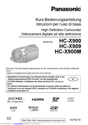 Panasonic HC-X900 Bedienungsanleitung
