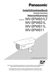 Panasonic WV-SPW611L Installationsanleitung