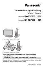 Panasonic KX-TGP550 T01 Bedienungsanleitung