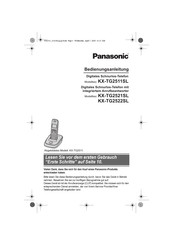 Panasonic KX-TG2511SL Bedienungsanleitung
