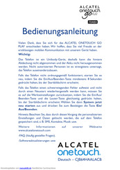 Alcatel ONETOUCH GO PLAY 7048X Bedienungsanleitung