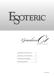 Esoteric Grandioso C1 Bedienungsanleitung
