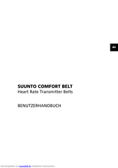 Suunto Comfort Benutzerhandbuch