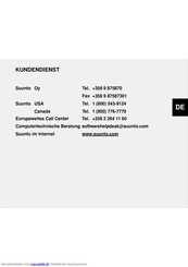 Suunto G3 Handbuch