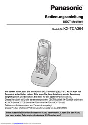 Panasonic DECT-Mobilteil KX-TCA364 Bedienungsanleitung