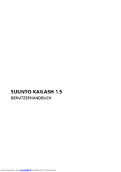 Suunto KAILASH 1.5 Benutzerhandbuch