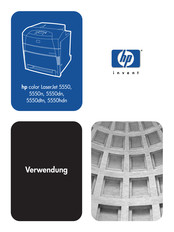 Hp Color Laserjet 5550 Bedienungsanleitung Pdf Herunterladen Manualslib