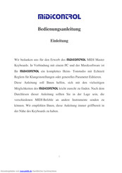 Miditech MIDICONTROL Bedienungsanleitung