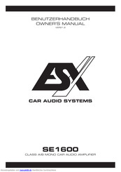 ESX SE1600 Benutzerhandbuch