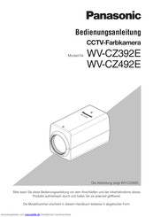 Panasonic WV-CZ492E Bedienungsanleitung