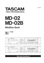 Tascam MD-02B Benutzerhandbuch