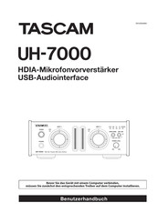 Tascam UH-7000 Benutzerhandbuch
