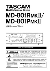 Tascam MD-801PmkII Benutzerhandbuch