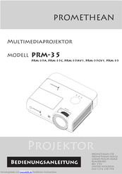 promethean PRM-33 Bedienungsanleitung