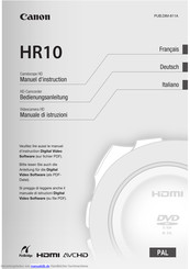 Canon HR10 Bedienungsanleitung