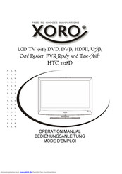Xoro HTC 2228D Bedienungsanleitung