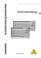 Behringer Eurodesk SL3242FX-Pro Bedienungsanleitung