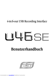 ESI u45se Benutzerhandbuch