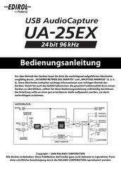 Edirol UA-25EX Bedienungsanleitung
