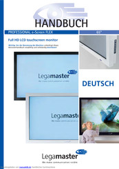 Legamaster PROFESSIONAL e-Screen FLEX Handbuch